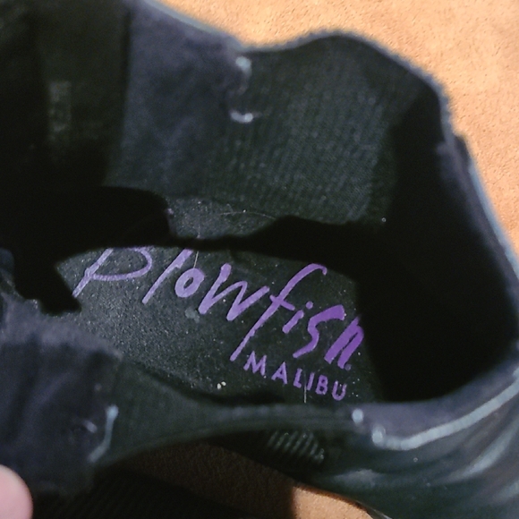 Blowfish Shiny Black Ankle Booties - Picture 2 of 8